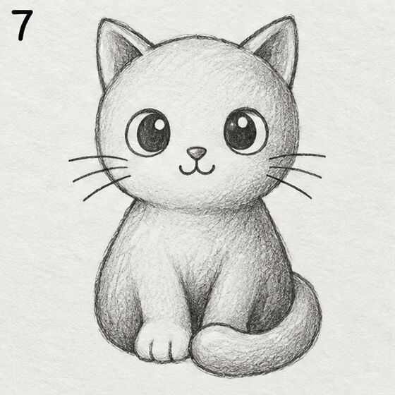 Gatinho com os cantos mais escuros embaixo da cabeça e das patas